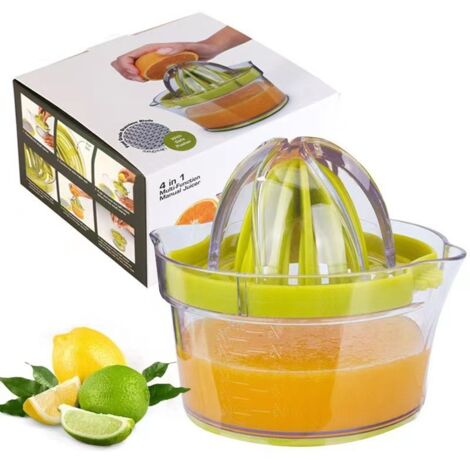 Presse-agrumes manuel portable – Orange/Citron – (1/5)