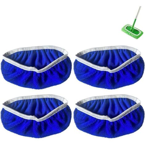 4 lingettes de nettoyage – Lavables – Utilisation humide et sèche – Tommy Blue 01