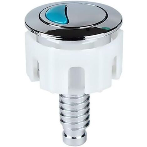 Bouton de chasse d'eau double pour toilettes, bouton de chasse d'eau, bouton de chasse d'eau en ABS, bouton de chasse d'eau pour salle de bain WC (rond)