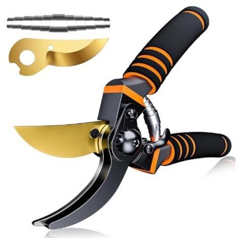 Secateur de Jardin, Secateur, Sécateur Gardena, Livré Avec Lame et Ressort Secateur de Rechange, Ciseaux Jardinage, Sécateur Jardin, Cisaille de Jardin Professionnel
