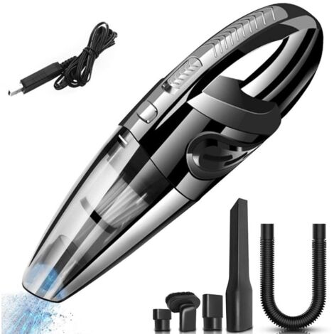 Aspirateur à main sans fil 120W – Puissance d'aspiration 6000 PA – Capacité 500 ml – Autonomie 30 min – Filtre HEPA lavable - 2200mAh (1/5)