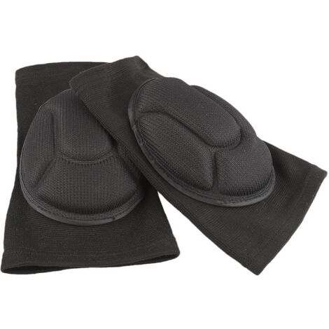 Genouillères professionnelles pour le travail, genouillères confortables pour sols abrasifs pour le jardinage et la danse de chantier, 1 paire de mousse élastique antichoc (1/5)