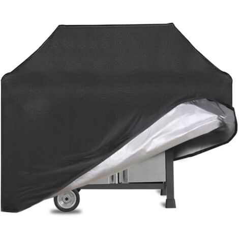 Housse de barbecue imperméable 145x61x117 cm – Toile Oxford 210D anti-UV – Compatible Weber, Holland, Jenn Air – Noir (1/5)