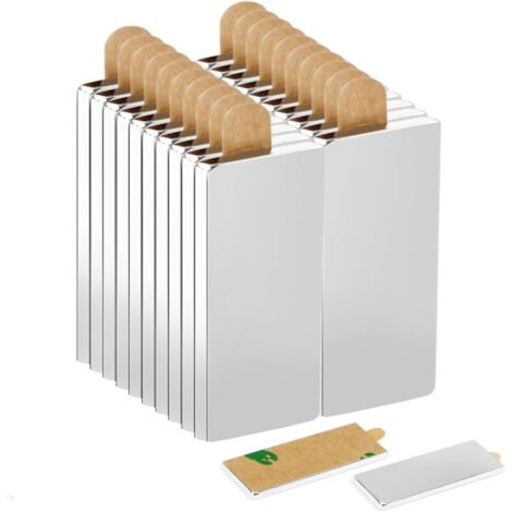 Lot de 20 aimants autocollants néodyme 30x10x2mm – Triple couche anticorrosion – Pour surfaces lisses et adhérence forte – Artisanat et bureau