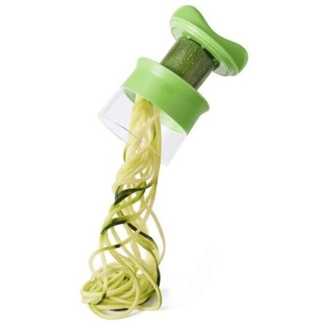 Coupe-légumes spiralizer – Plastique ABS sans BPA et acier inoxydable 304 – Pour courgettes, carottes, concombres – Compact et léger