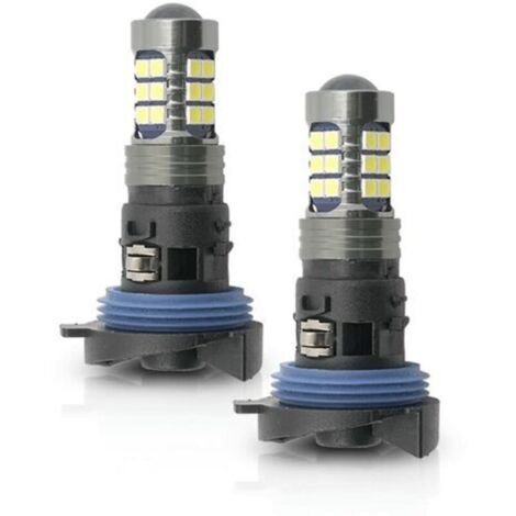 2 pièces HP24W LED ampoules de feux de jour avec base DRL ampoule de lumière du jour pour Peugeot 3008 5008 2009-2016 Citroen C5 2008-2017 Led DLR ampoules de lampe de stationnement