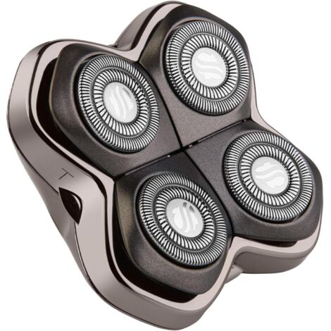 Lame de rechange à 4 têtes pour Skull Shaver Forte PRO – Lame de rasoir pour rasage humide et sec – Conception à têtes rotatives – Acier inoxydable japonais