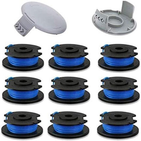 Lot de 11 bobines de rechange pour coupe-bordure Ryobi  – Compatible avec Ryobi One + AC14RL3A – ABS haute qualité (1/5)