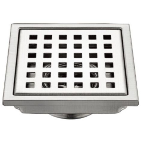 Siphon de sol en acier inoxydable 304 150mm – Double crépine et passoire amovible – Drainage efficace et anti-insectes - 15Cmb (1/3)