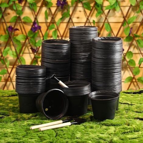500pcs pot de pépinière en plastique , contenant de propagation de plantes (8cmx8cm), produit qualité supérieure, durable et fiable, matériaux sélectionnés, conforme normes