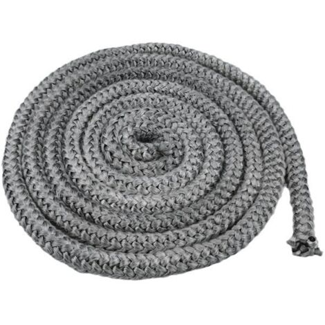 Joint haute température 10 mm – Corde en fibre de verre – Résistant jusqu'à 550°C – Longueur 4 m pour poêles et chaudières (1/4)