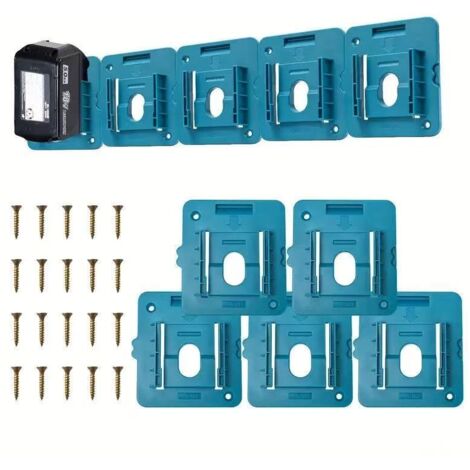Support mural pour batterie Makita 18V Bosch (lot de 5), compatible avec les modèles  BL1850/1840/1830 (batteries non incluses).