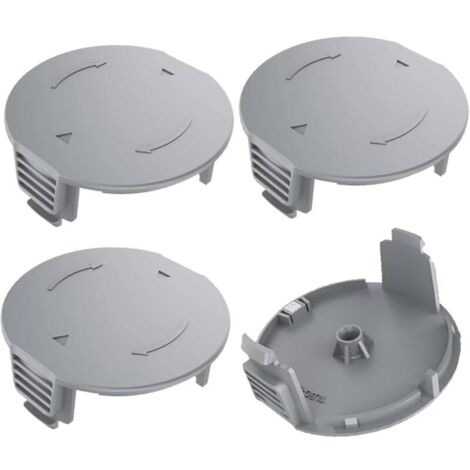 Lot de 4 couvercles de bobine pour coupe-bordures Bosch Universal GrassCut 18, 18v-26, 18-230, référence 1600A01R5J