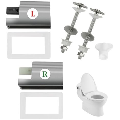 Fixation Abattant WC, Attaches Charnière Abattant WC Charnières De Siège De Toilette À Fermeture Douce Fixation Abattant WC Charnière Abattant WC pour Abattant WC Fixations Charnières
