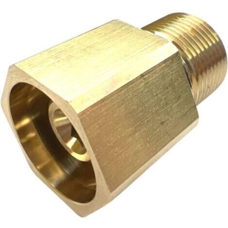 Adaptateur 6 pour Kärcher EasyLock TR22 IG vers M22 x 1,5 AG - Adaptateur en laiton pour nettoyeur haute pression HD/HDS - Connecte le pistolet EASYForce aux tuyaux M22
