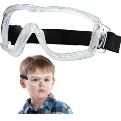 Des lunettes de sécurité pour enfants, des verres de sécurité anti-bassins clairs, des lunettes pour enfants imperméables à l'épreuve des chocs, des verres de protection des yeux portables (1/4)