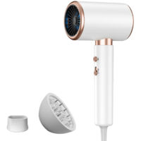 Sèche-cheveux professionnel 2000W – Air chaud et froid – 2 vitesses – Diffuseur pour boucles – Moteur turbo pour séchage rapide