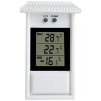 Thermomètre de jardin Thermomètre intérieur et extérieur Thermomètre de réfrigérateur, Thermomètre numérique pour serre,Thermomètre numérique avec min-max