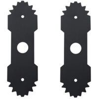 Lot de 2 lames pour dresse-bordures électriques en acier au manganèse – Compatibles avec les dresse-bordures Ryobi RY13050 et RY13050A
