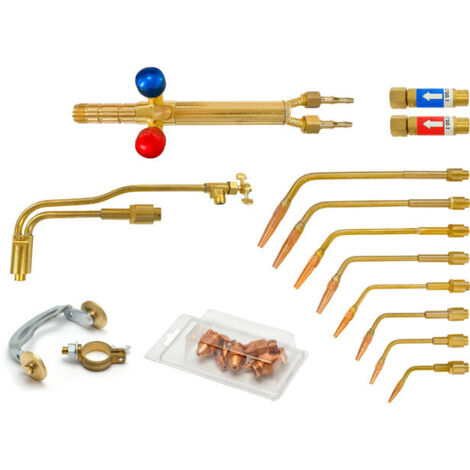 GALAGAR KIT SOPLETE SOLDADURA Y CORTE PARA GAS ACETILENO PROFESIONAL CON ACCESORIOS