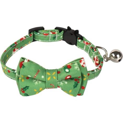 Collier de Noël pour chat (vert clair) (1/2)
