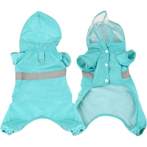 Imperméable pour chiot imperméable et coupe-vent avec capuche (1/2)