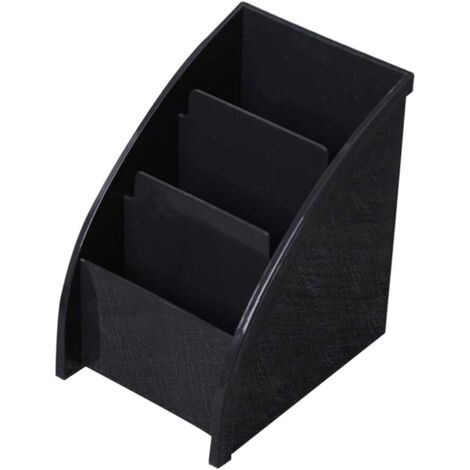 Boîte de rangement de bureau en plastique (noir) (1/2)