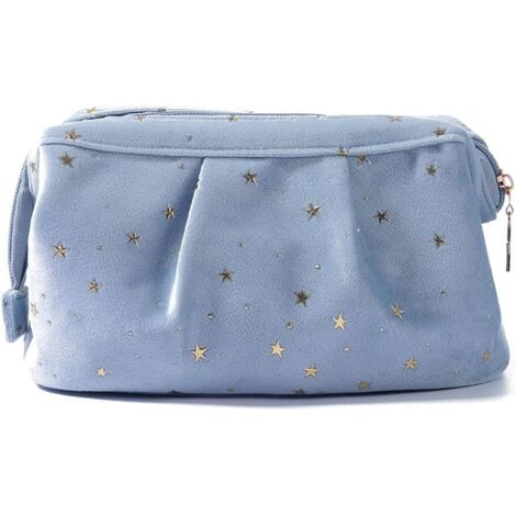 Trousse de maquillage bleu vintage (1/2)