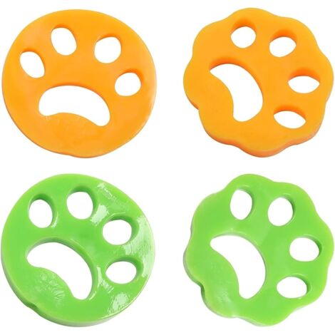 Boule Anti Poil Machine à Laver, Boule De Lavage Pour Poils d'Animaux Domestiques, Épilateur Pour Animaux De Compagnie, Pour Nettoyer Poils d'Animaux Domestiques,Cheveux, 4 Pièces