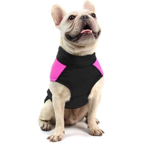 Gilet coupe-vent chaud pour chien d'hiver imperméable (4XL, rose) (1/2)