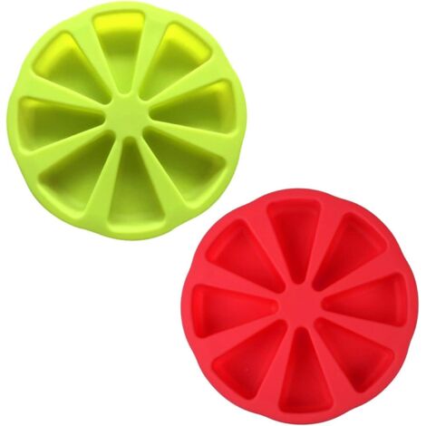 Moule de cuisson en silicone 2PCS avec cavité triangulaire (1/2)