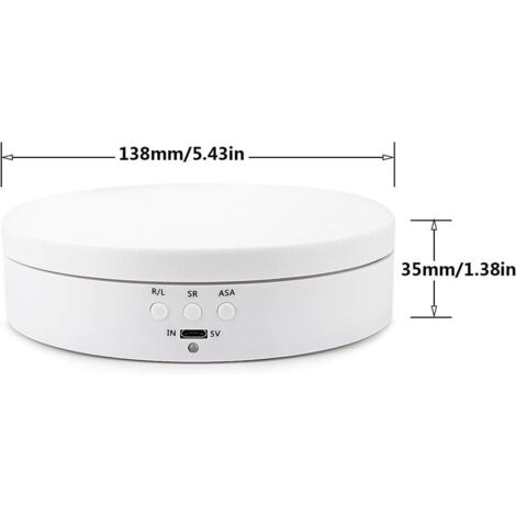 Plate-Forme D'Affichage Rotative Automatique 360° Alnicov - Support Motorisé Silencieux Pour Bijoux, Montres Et Produits
