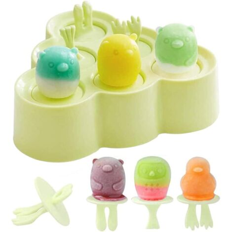 Moule à Glace, Moulle Esquimaux Silicone, Mini Moule a Glace, Glaces à l'eau, Ice Pop Mold Popsicle Sorbet DIY Réutilisable, Moulle pour DIY Sorbet Yaourts (1/5)