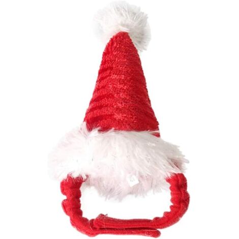 Chapeau et couvre-chef de Noël pour animaux de compagnie (rouge) (1/3)