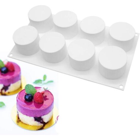 Moule à gâteau en silicone 8 trous en forme de colonnes (1/3)