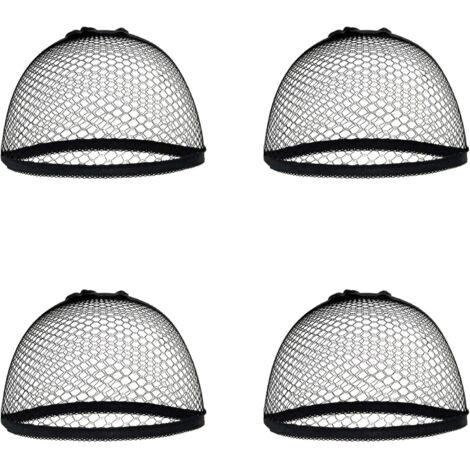 Filet à cheveux comme capuchon de base pour perruques, fabriqué à partir de nylon élastique (beige) et de maille élastique (noir) pour les perruques de tous les jours et le carnaval (1/5)