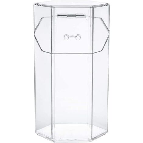 Porte-pinceau cosmétique en plastique transparent (1/2)