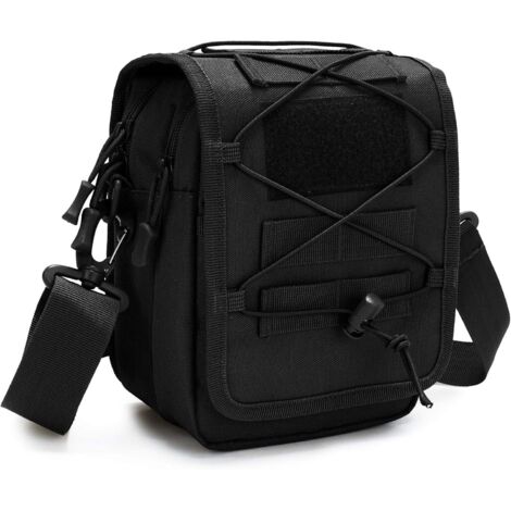 Sac messager tactique pour téléphone (noir) (1/2)