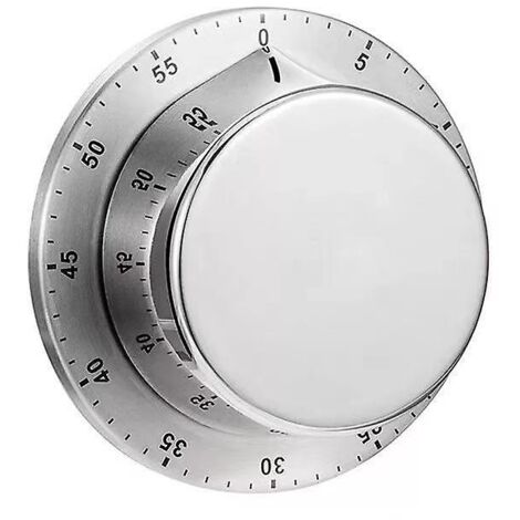 Minuterie de cuisson de cuisine, serrure magnétique manuelle mécanique en acier inoxydable (1/2)