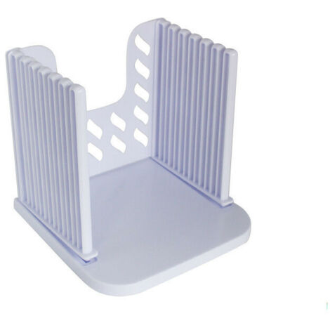 Trancheuse à pain pliable et guide de découpe pour pain et toast - Outil de découpe portable - Convient pour les gâteaux et pains faits maison ou achetés - Blanc - 16 x 15 x 14.5 cm (1/5)