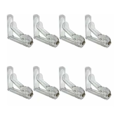 Pince Nappe Lot de 8-Fixe Nappe avec Clip à Ressort-Pince Nappe Exterieur en Plastique avec Attache Durable et Solide- Pince Nappe Transparent