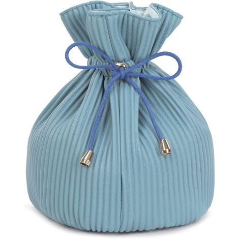 Trousse de maquillage Lazy Drawstring Cosmétique Organisateur Trousse de toilette imperméable (1/3)