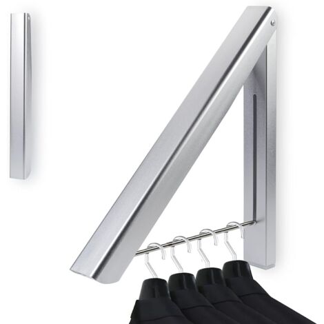 Cintre Pliables, bedee Cintre Mural Pliant, Organisateur de Stockage de Vêtements pour La Blanchisserie Salle de Bains Buanderie Chambre à Coucher Garde-robe (1/4)