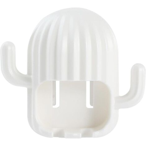 Porte-Brosse à Dents, Organisateur de Support de Brosse à Dents électrique à Montage Mural Mignon avec Ventouse, Accessoires et décoration de Toilette pour Enfants en Forme de Cactus (1/5)