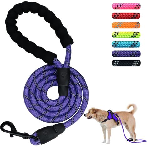 Laisse puissante pour animaux de compagnie 5 FT 1.5M (violet)