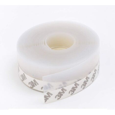 10M Bande D'étanchéité en Silicone Transparent, Joint de Fond de Porte pour Dénuder Les Intempéries pour Imperméable Coupe-vent Anti-poussière (1/5)