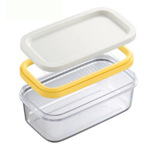 Beurrier en plastique, garde-beurre avec emporte-pièce pour une coupe facile (1/3)