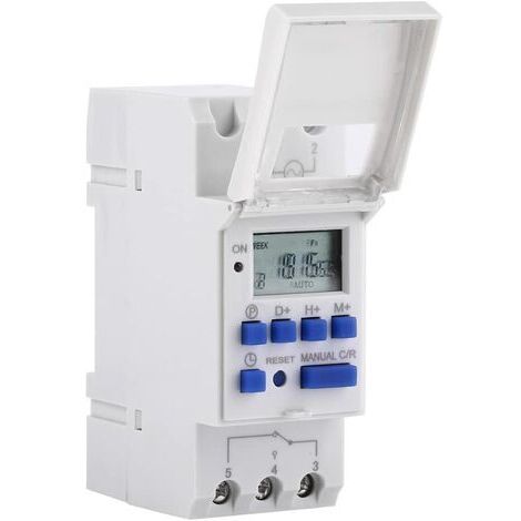LCD Minuterie Programmateur horaire électrique hebdomadaire Numérique Timer Interrupteur 15A(220V) (1/5)