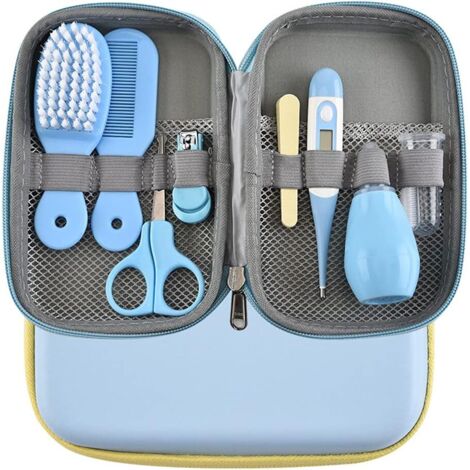 Trousse de Soin Bébé, 8 pièces Professionnel Kit de Soin Bébé Puériculture Baby Naissance Set - Kit de Toilettage pour Bébé Articles Essentiels de Soins pour Nouveau-nés, Nourrissons (1/5)