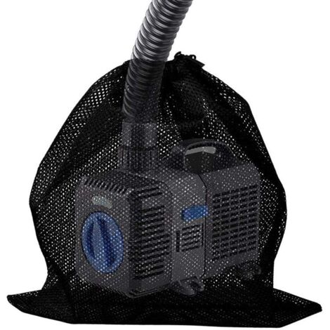 Banane Paquet De 2 Sacs De Protection De Pompe, avec Sac Filtrant De Pompe De Maille D'étang De Cordon, pour Les Biofiltres D'étang, Grands Sacs De Maille De Pompe, Accessoire De Maison Noir (1/5)